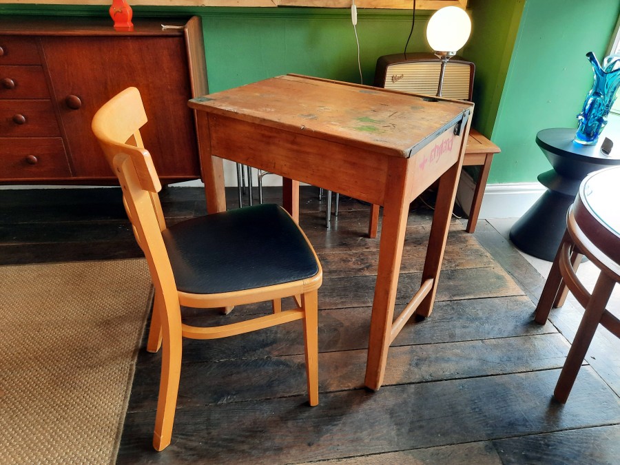 Vintage Single School Desk Circa 1960s