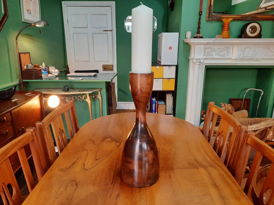 Danish Teak Candle Holder Circa 1970s