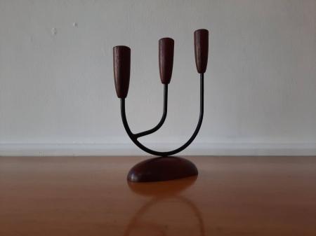 Danish Luthje Three Branch Candle holder Circa 1970s