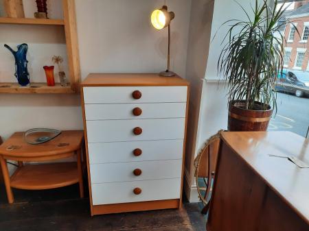 Chest Of Six Drawers Tallboy Circa 1980s