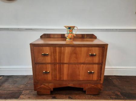 Art Deco Chest Of Two Drawers Circa 1930s