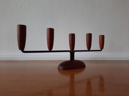 Danish Luthje Five Branch Candle holder Circa 1970s