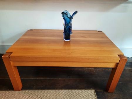 African Oak Coffee Table Circa 1990s